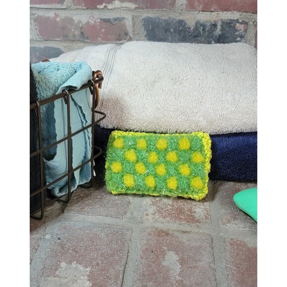 Lime Green and Yellow Kitchen Scrubby - Picture 3 of 10